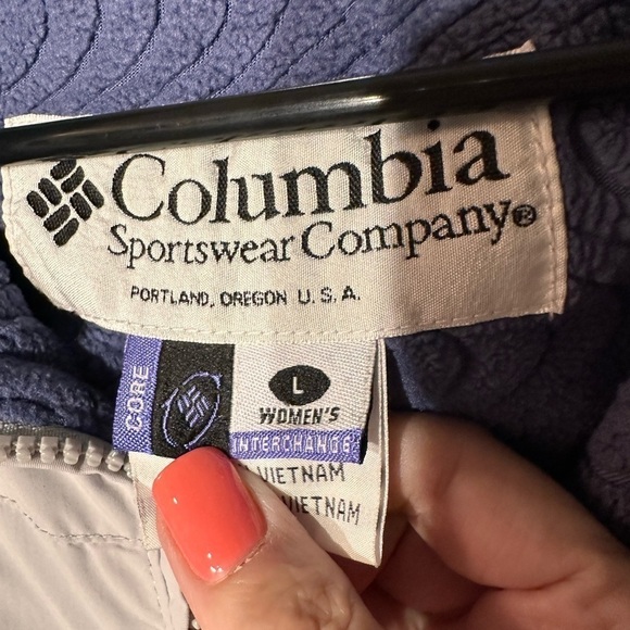 Columbia Core Interchange Women’s Fleece Lined Jacket Size Large - Picture 3 of 13